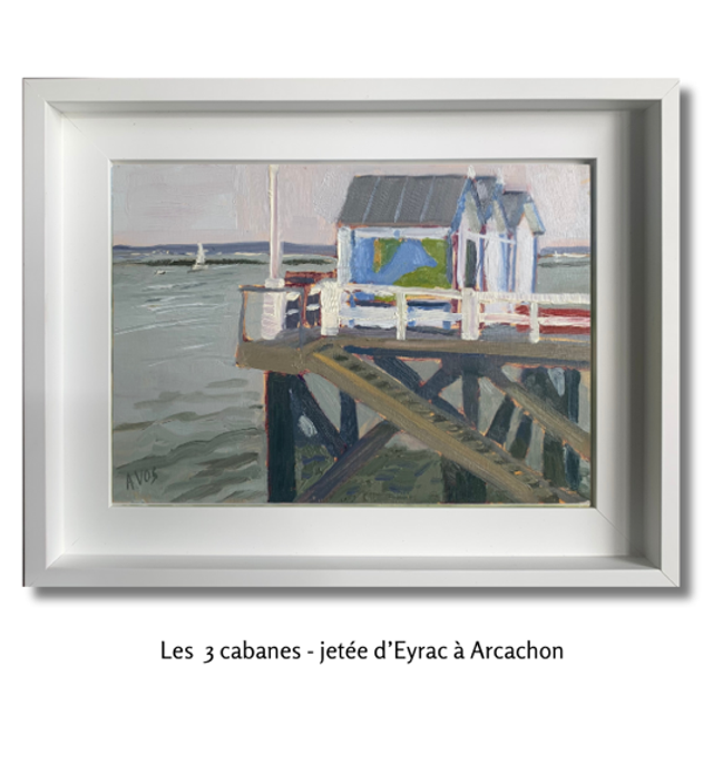 Les 3 cabanes de la jetée d’Eyrac