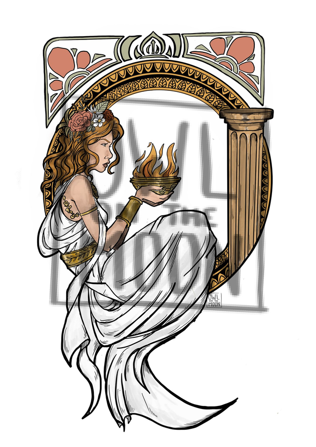 Déesse Art Nouveau « Hestia »