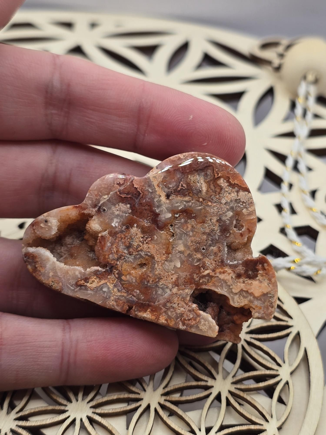 Agate crazy lace forme nuage 