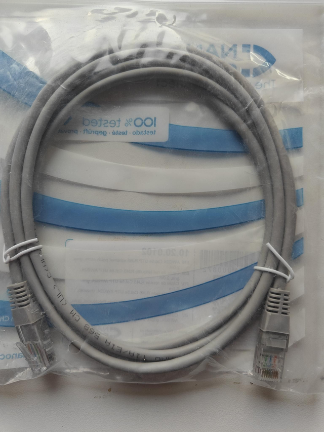 Harmaa Cat5e-verkkokaapeli 2m - NANOCABLE 