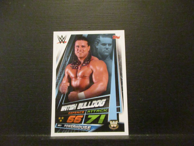 British Bulldog - W Legends Slam Attax Universe Original Trading Card #187