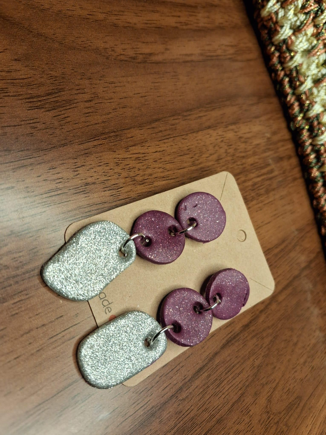 Clay earrings 