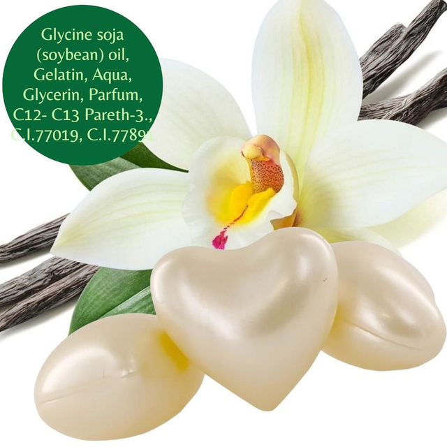 Perle de bain cœur senteur Vanille