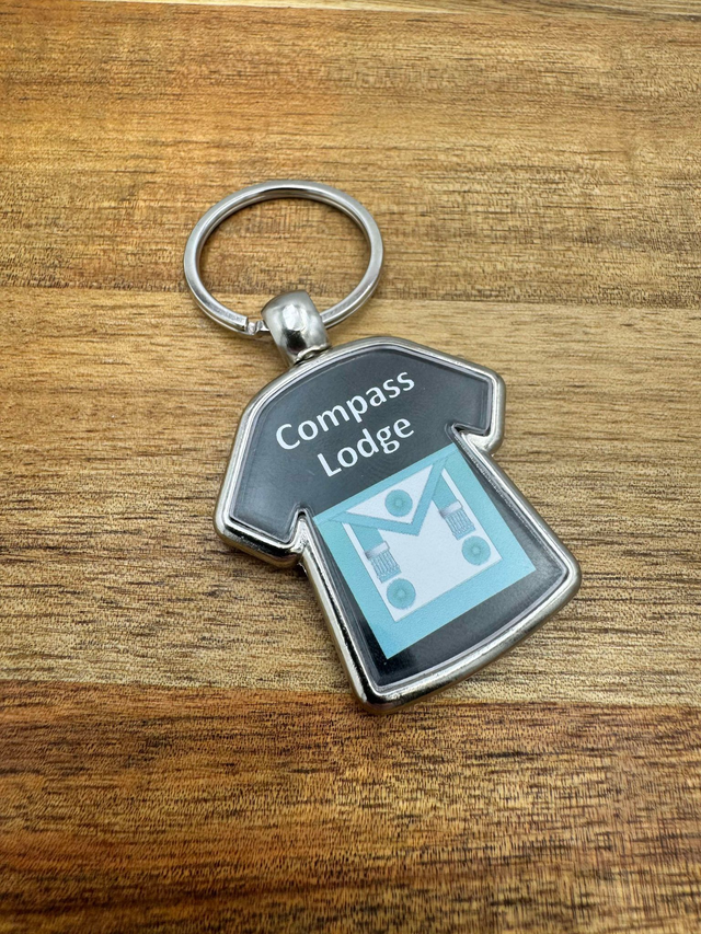 Custom Masonic Keyring - Shirt shaped