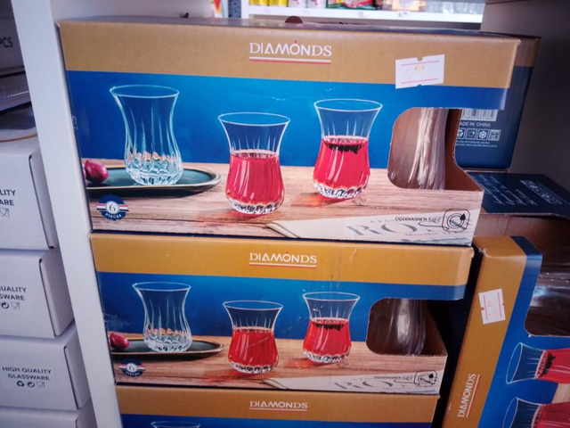 Turkse theeglazen 6st