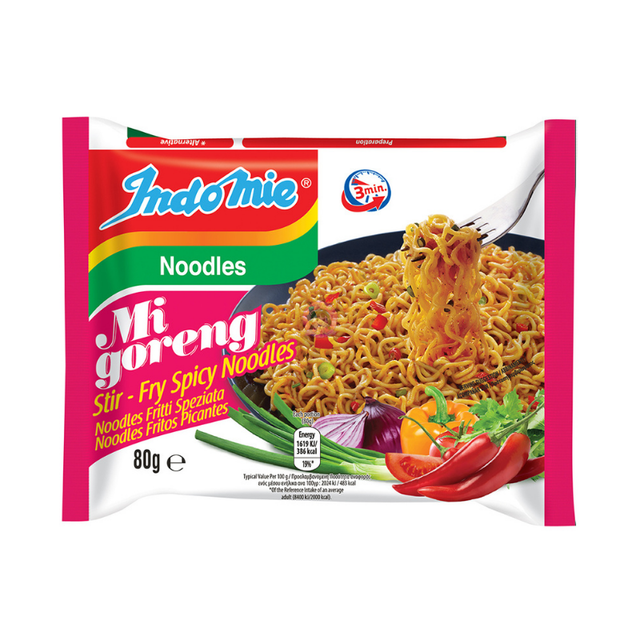 Indomie Noodles Mi Goreng Stir Fry Spicy - 80g