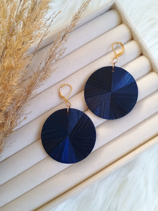 Boucles d'oreilles RONDE Éventail