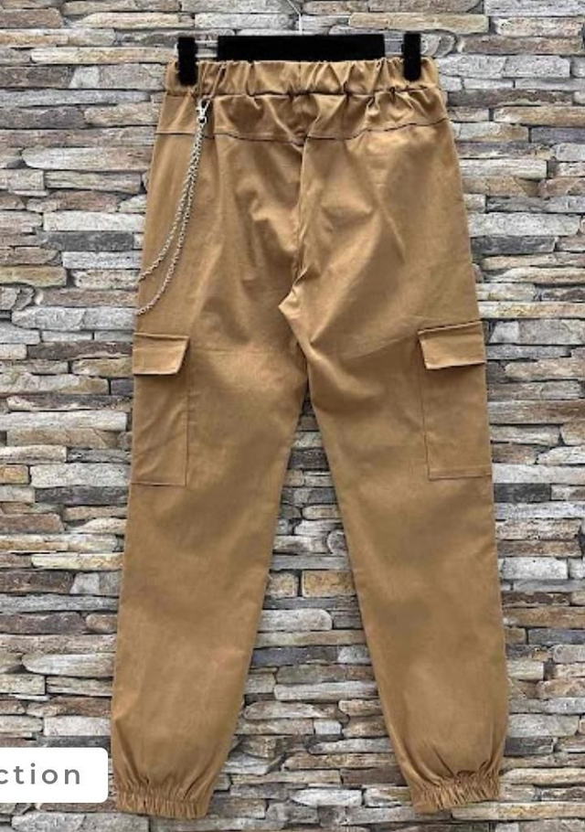 Pantalon cargo très stretch  beige 