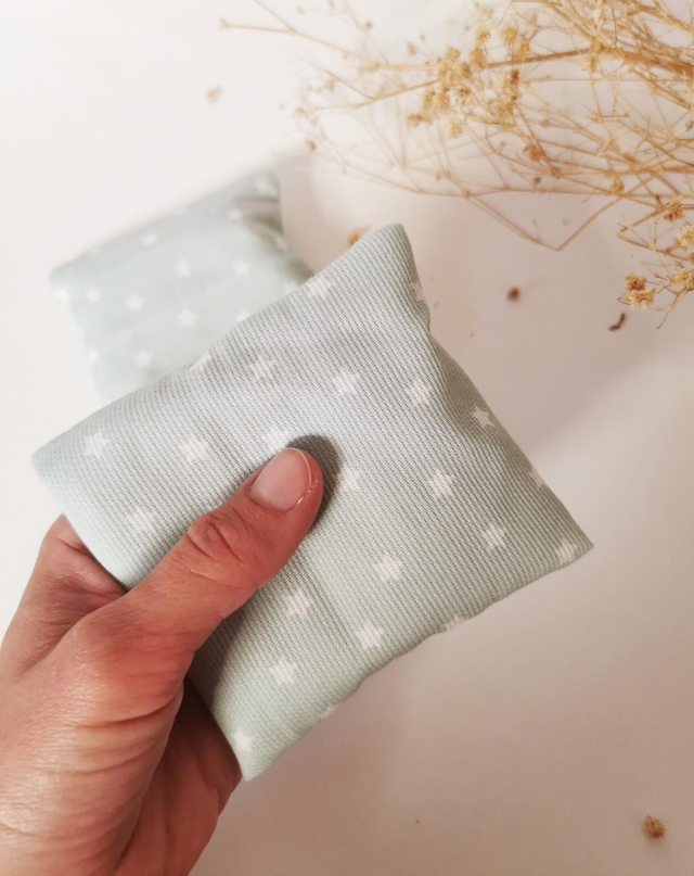 Bouillotte sèche de poche "étoile bleue" 