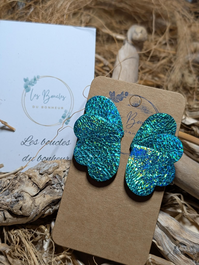 Boucles d'oreilles Oxa turquoise ox010