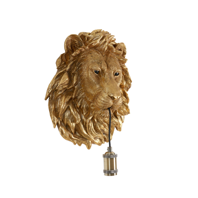 Wandlamp 33,5x19x40,5 cm LION antiek brons