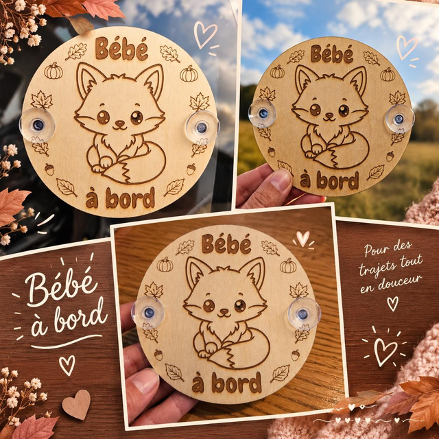 Plaque bébé à bord 
