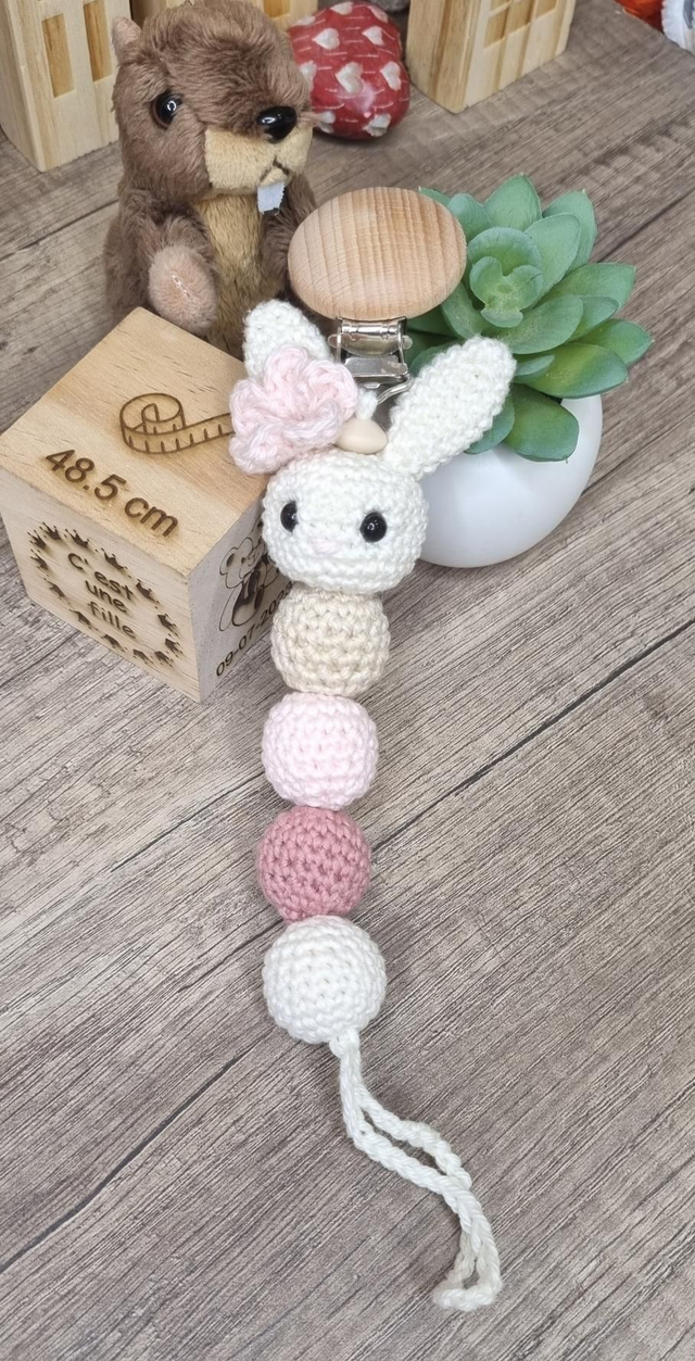 Attache tétine personnalisée 