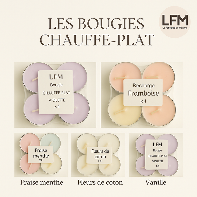 Bougie chauffe plat parfumé