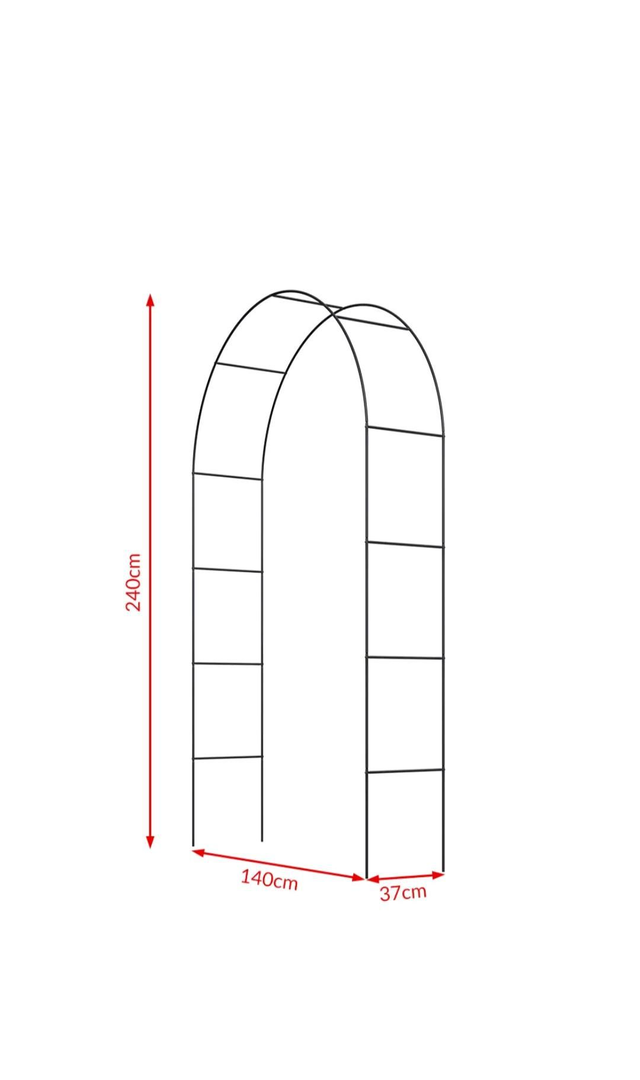 Deuba Rosenbogen 240×140×37 cm – B-Ware, Dunkelgrün