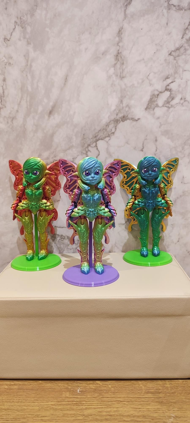 Fairy Dolls, fantasy figurine, handmade fairy decor, PLA miniature, collectible fairy statue, 3D print gift idea, fairy lover present, fairy with stand, fantasy home decoration