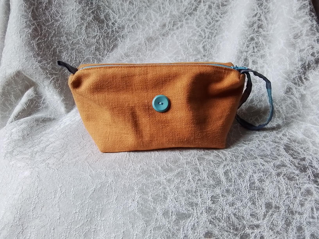 Orange Make Up Bag