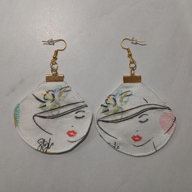 Boucles d'oreilles en tissu