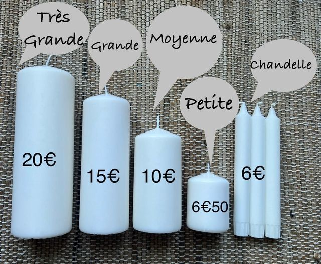 1-THEME DE VOTRE CHOIX BOUGIES PERSONNALISEES.