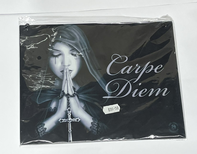 Anne Stokes Metal Hanging Sign - Gothic Prayer 