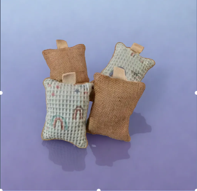 Eponge à vaisselle nid d&#039;abeille arc en ciel