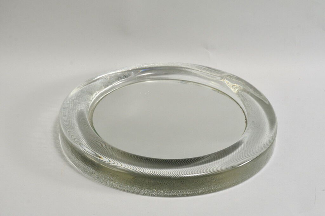 A Original vintage Murano Venice glass mirror design 1980 home decor house decoration specchio cornice vetro Venezia