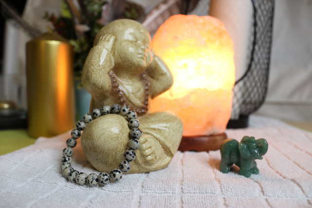 Bracelet en Jaspe Dalmatien - 8mm