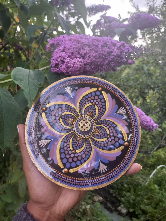 Porte-encens 18 cm &quot;chakra coronal&quot;