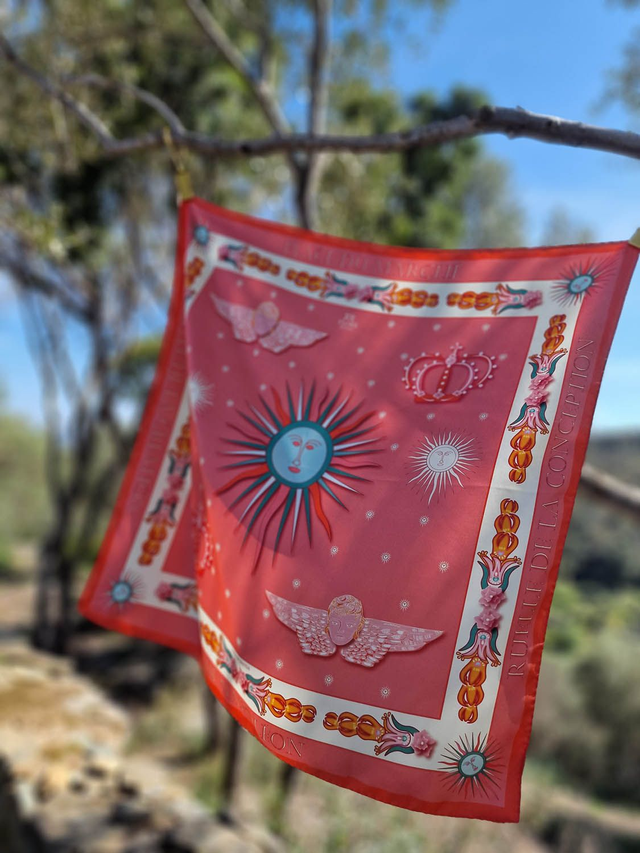 CARRÉ SOLE CORAIL 65