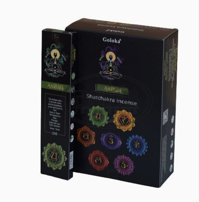 Encens naturel Goloka Noir " Anahata " Cœur