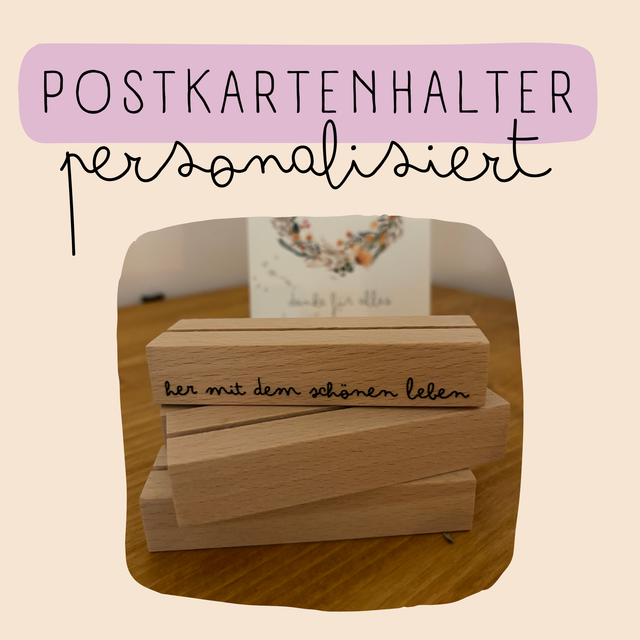 Postkartenhalter (personalisiert)