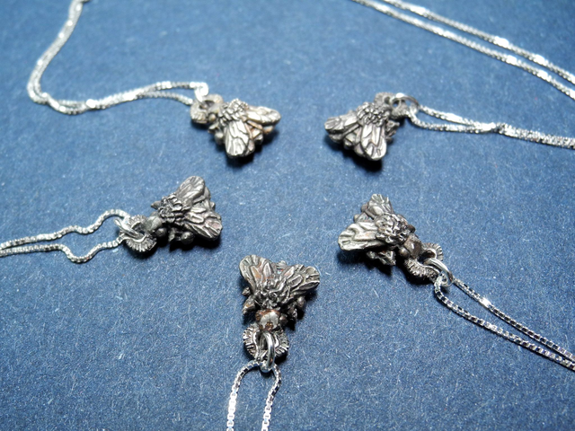 Silver Necklace "Pandora's Hope" with delicate moth pendant