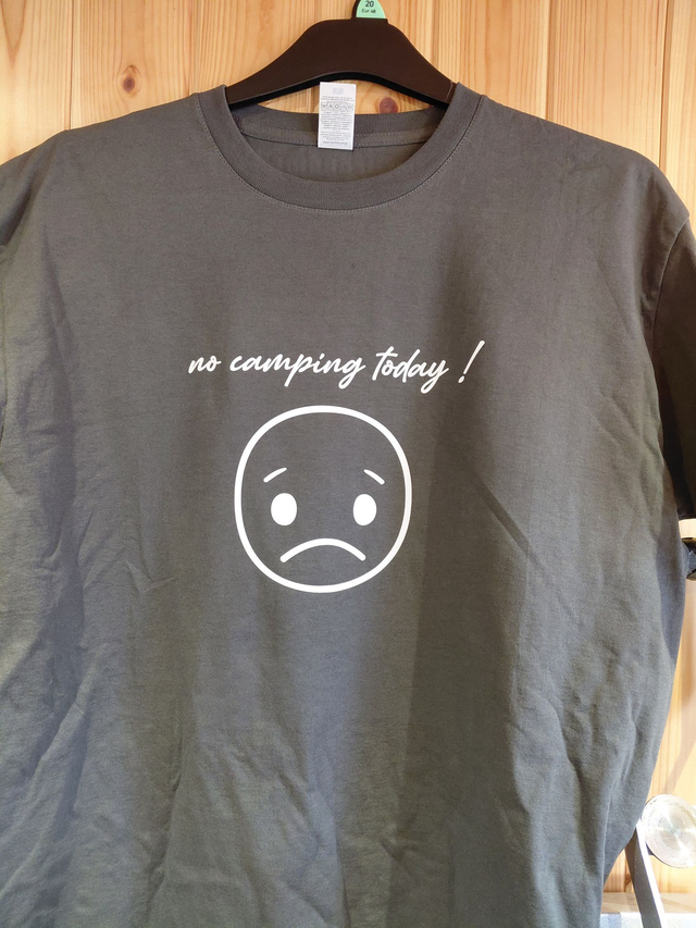 NEW No Camping t-shirt 