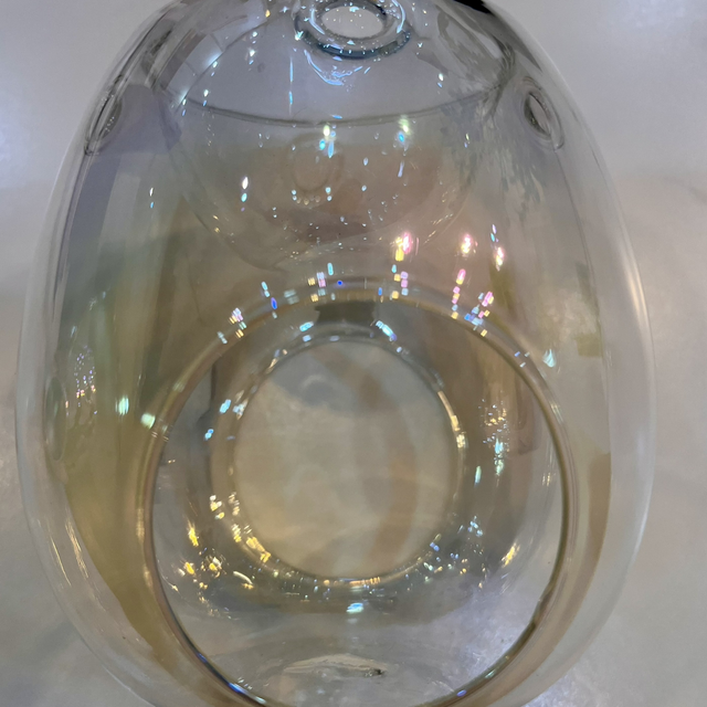 Iridescent Glass Hand Blown Wax Burner