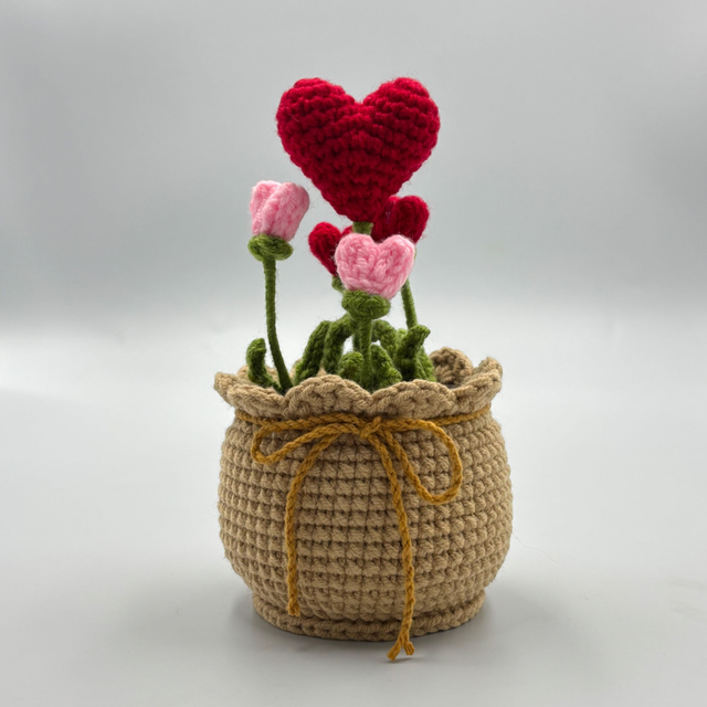 Pot des Cœurs Fleuris