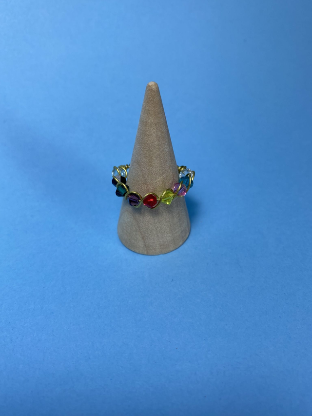 Bague Toupie Arc-en-ciel