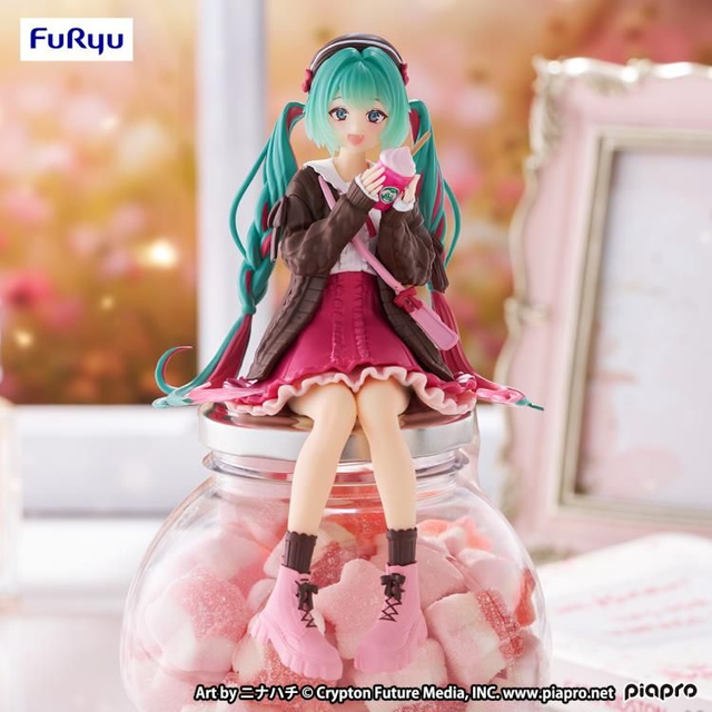 Figurine Noodle Stopper Hatsune Miku Autumn Date Pink