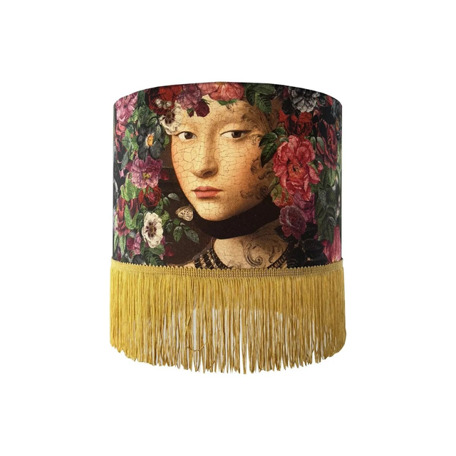 Abat jour tambour avec franges Starfire