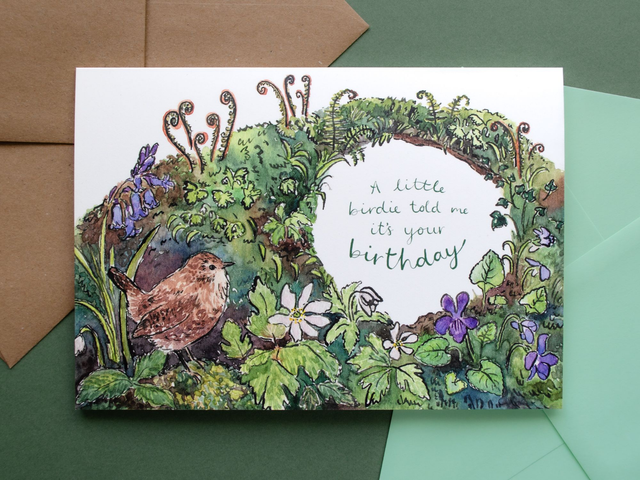 A Little Birdie Told Me It's Your Birthday Card