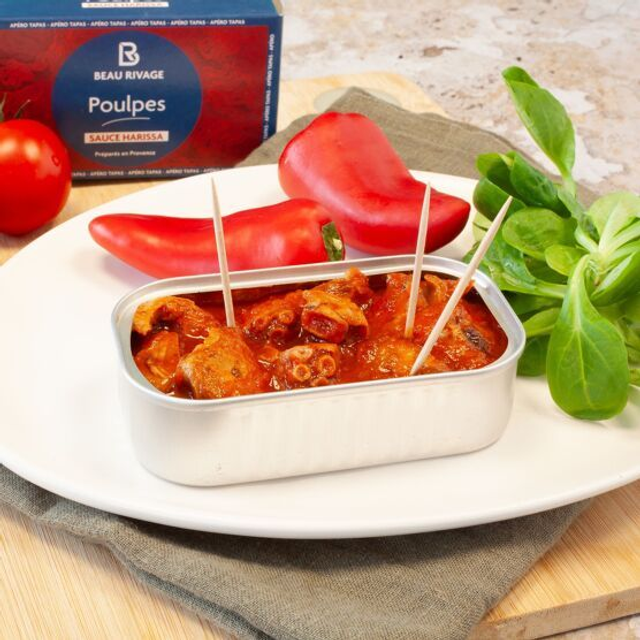 poulpes sauce harissa