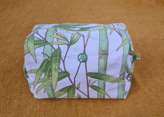 Green Bamboo Toiletry Bag
