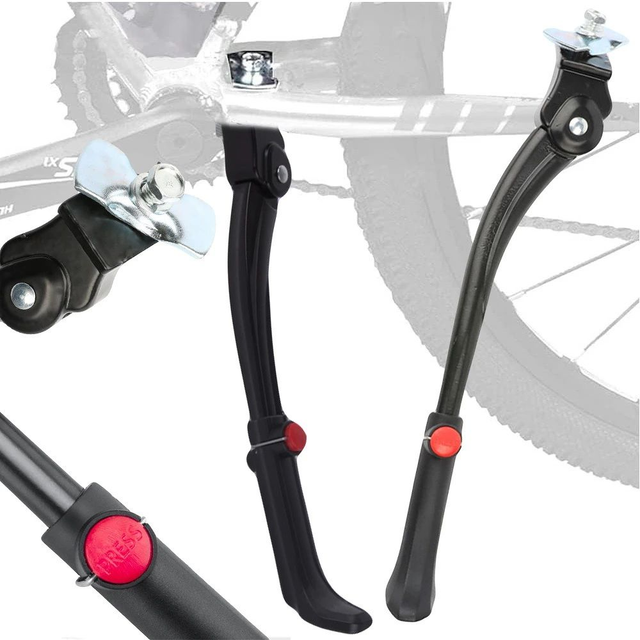 Béquille de vélo, béquille en aluminium