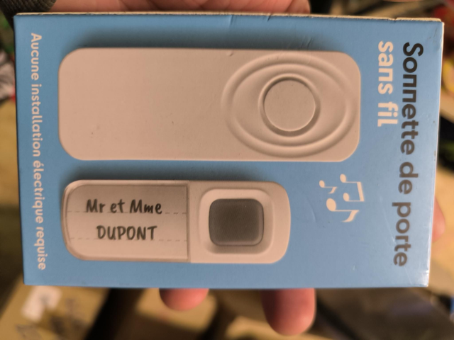 SONNETTE DE PORTE SANS FIL 