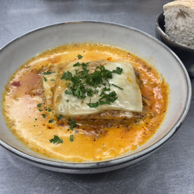 Lasagne met brood