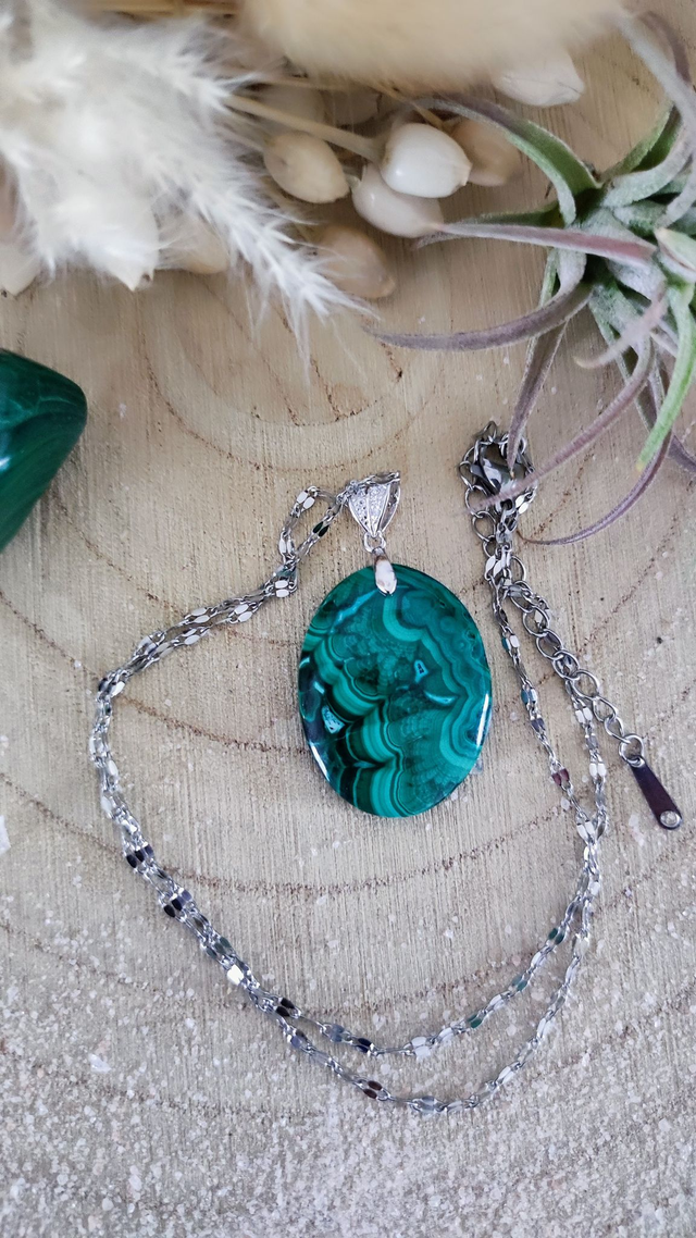 Pendentif Malachite
