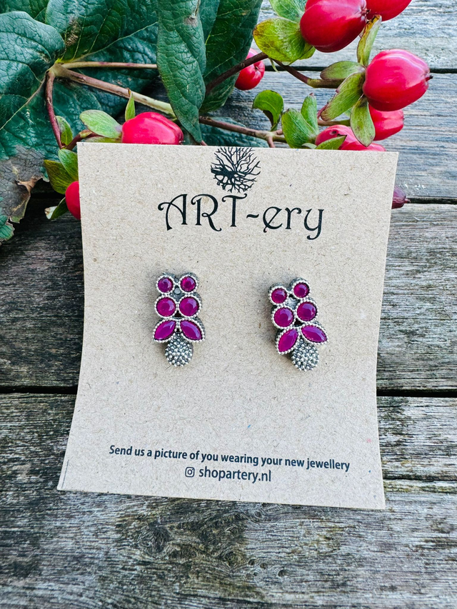Floral earrings