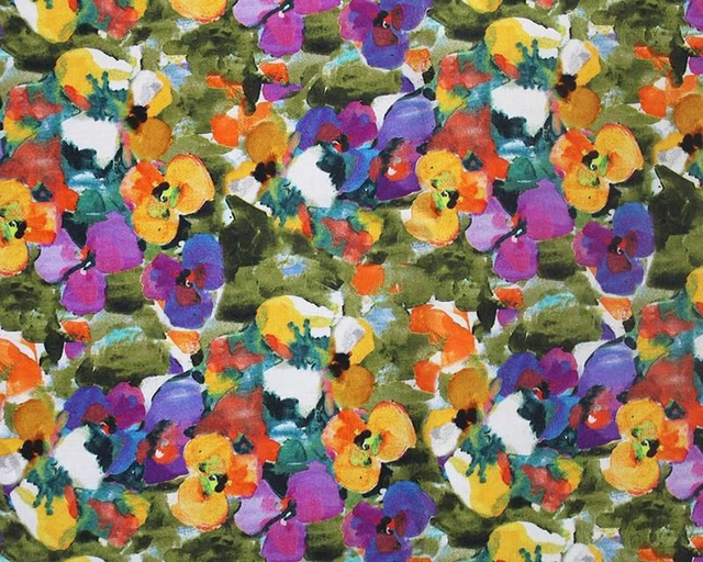 Little Johnny Floral Paintbrush Viscose