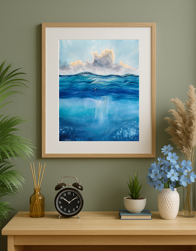 Buceo en septiembre  -  31x41 cm