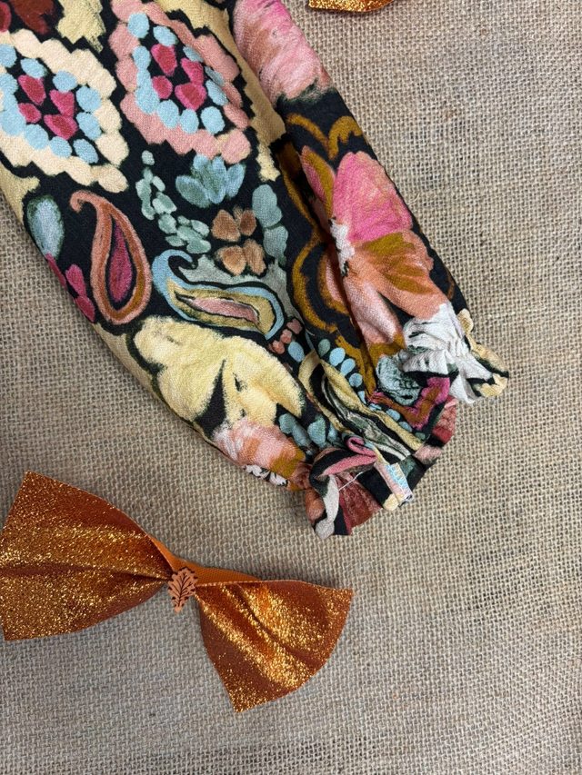 Blouse Imprimée Fleurie Multicolore