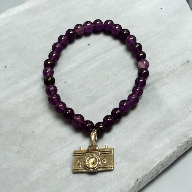 Bracciale pietre dure e macchina fotografica 26CAR-4